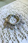 21 Religious Medal Two-Strand Charm Bracelet –  Hypoallergenic Zamak | Handcrafted in Turkey
