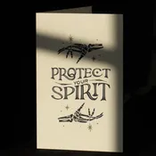 Curimonia Greeting Card Protect Your Spirit Take Care Card Skeleton