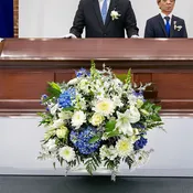 Blue & White Sympathy Basket