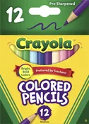 Crayola 12 Count Colored Pencils, Short