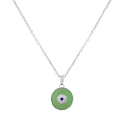 167 Button Enamel Pendant