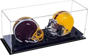 2 Mini Helmet or Mini Football with Mini Helmet Display Case - Clear (A019/V46)