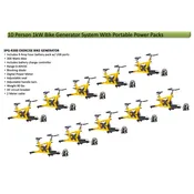 10 Person 1kW Bike Generator System + Power Banks — Pedal Power Generator