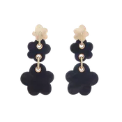 Arcadia Ebony and Gold Drop Earrings