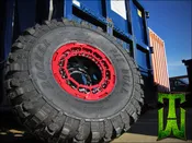 24 Bolt Custom Hummer Wheel / Tire Combo