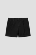 Boyville Cotton Hemp Twill Pleated Shorts