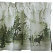 Watercolor Wildlife Valance - 60x14