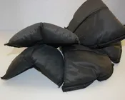 1" puffy shoulder pads, black - $4/pr