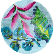 Aqua Teal Banana Leaf