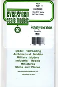 Evergreen 4067 Styrene O Freight Car Siding Scale 3-1/4" Spacing .040 Thick
