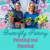 Butterfly Pottery Painting & Planting Workshop 10/24/2026 @ 10 AM