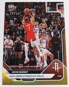 2025 Topps Now #57 Kevin Durant 36/50 Gold Foil