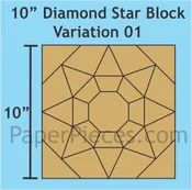 10" Diamonds Star Variation 01