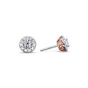 Angel Halo Diamond Earrings - Small