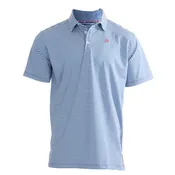 Albatross Polo - Heather Bell / Royal Stripe
