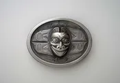 Alaskan Haida Bear Mask Pewter Buckle – Sid Bell Originals