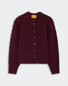 CABLE SCULPTED CARDIGAN