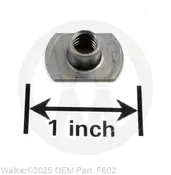 Walker - 1/4-20x1/4 T-Nut - F602