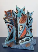 Birds Of Fall Stoneware Sculpture — Portage Hill Art Gallery