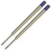 12 x Blue 0.7mm Compatible Ballpoint Refills For Parker (Medium Point) Ball Pen