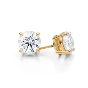 10 Carat Total Weight Round Lab Grown Diamond Stud Earrings (IGI Certified F VS1)
