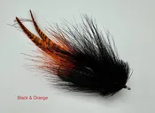 Double Buford Musky Fly – Black &amp; Orange