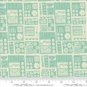 321 Blast Off by Moda Fabrics  DASHBOARD/BLUE NEBULA