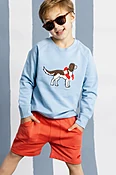 Embroidered Crewneck Sweatshirt