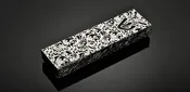 Metal Lace "Royal Jacquard" Mezuzah