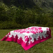 Queen Quilt - Hibiscus