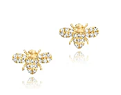 14 kt and dia Bee Studs (two sizes) and Bee Necklaces (two sizes)