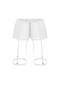 Garter Belt with Mesh — BURLESQUE SCENIC — White