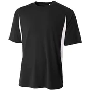 A4 Men's Performance Color Block Crew Shirt