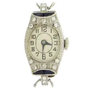 18K Gold and Diamond Art Deco Wristwatch