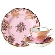 1960 Golden Roses – 3pc Teacup Set – Royal Albert