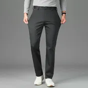 5 Colors Men's Business Casual Pants Autumn New Anti-wrinkle Stretch Straight Soft Trousers Fashion Formal Male Clothing