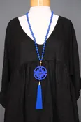 Cherry Blossom Necklace in Imperial Blue