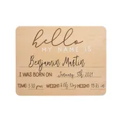 baby welcome sign