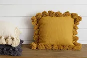 Mustard Tassel Pillow