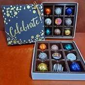 White Box Celebrate! Chocolate Truffles Gift Box 9 pieces