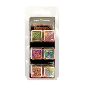 +1/+1 & -1/-1 D6 Pack of 6 CCG Metal Dice