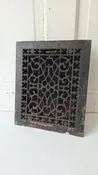 10 x 12 Ornate Cast Iron Vent Grate Cover, Working Vent Cover with Dampers