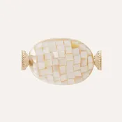 Clara Williams White Mosaic Pearl Pendant