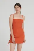 Aniela Parys Vinyet Dress | Waffle | Flame