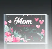 Acrylic Block, Straight Cut, No Bevel