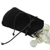 Suede Herbalist Money Bag Drawstring Purse