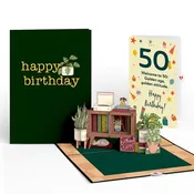 50th Birthday Houseplants Pop-Up Card and Sentiment Set