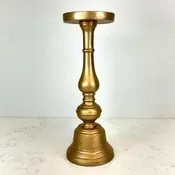 13″ Brass Athena Candle Holder