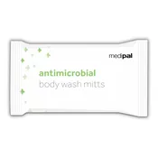 Antimicrobial Wash Mitts x 8