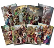 14 STATIONS OF THE CROSS/4X6 POSTER SET - POS-1467